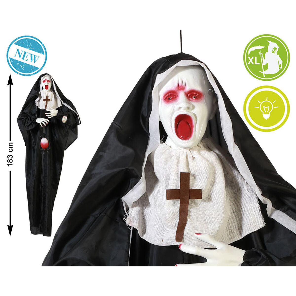 Halloween Decorations 183 cm Nun