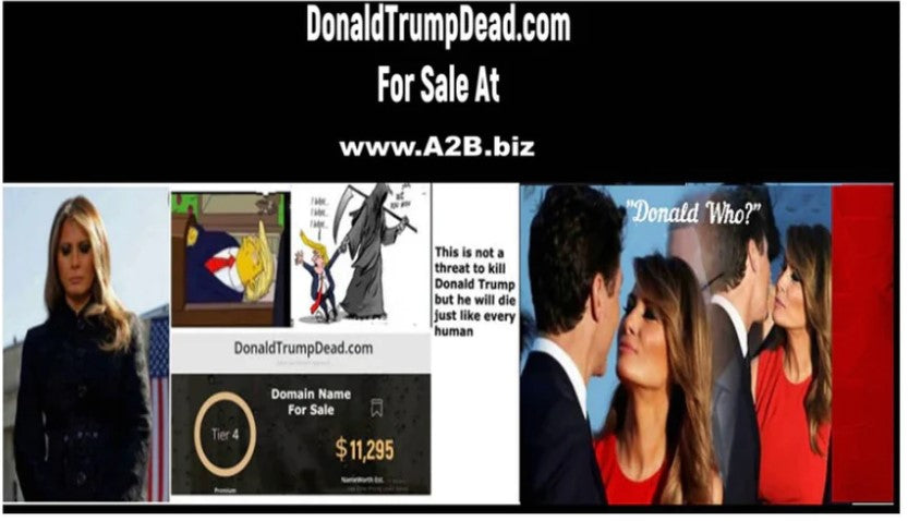 DonaldTrumpDead.com - $11,295 OBO/Offering Seller Financing - The Cat and Cock Shop