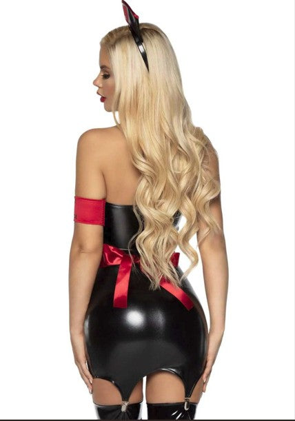 Naughty Nurse Costume - X-Large - Black/red $82.99
