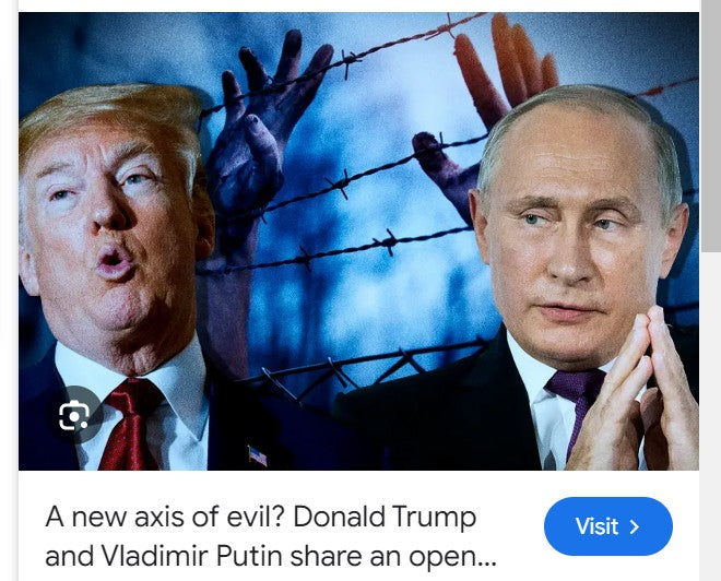 For Sale in the Domain Name Consignment collection - DonaldPutin.com $995