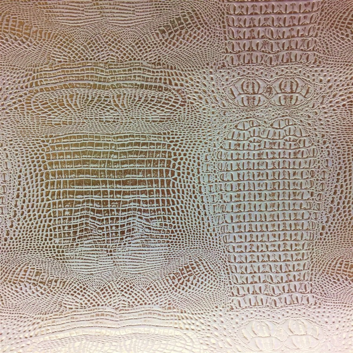 Metallic Faux Gator Vinyl Fabric