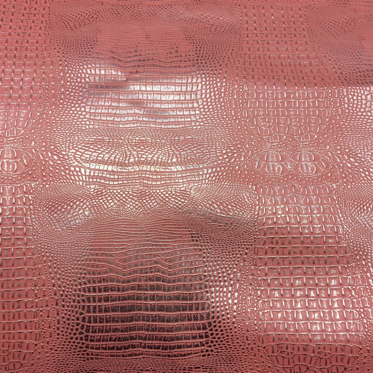 Metallic Faux Gator Vinyl Fabric