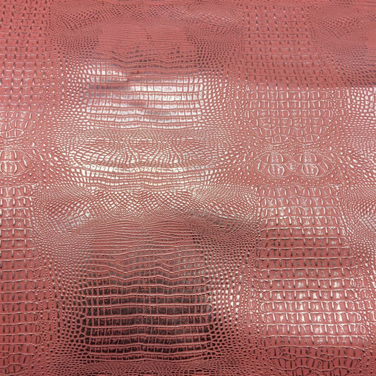Metallic Faux Gator Vinyl Fabric
