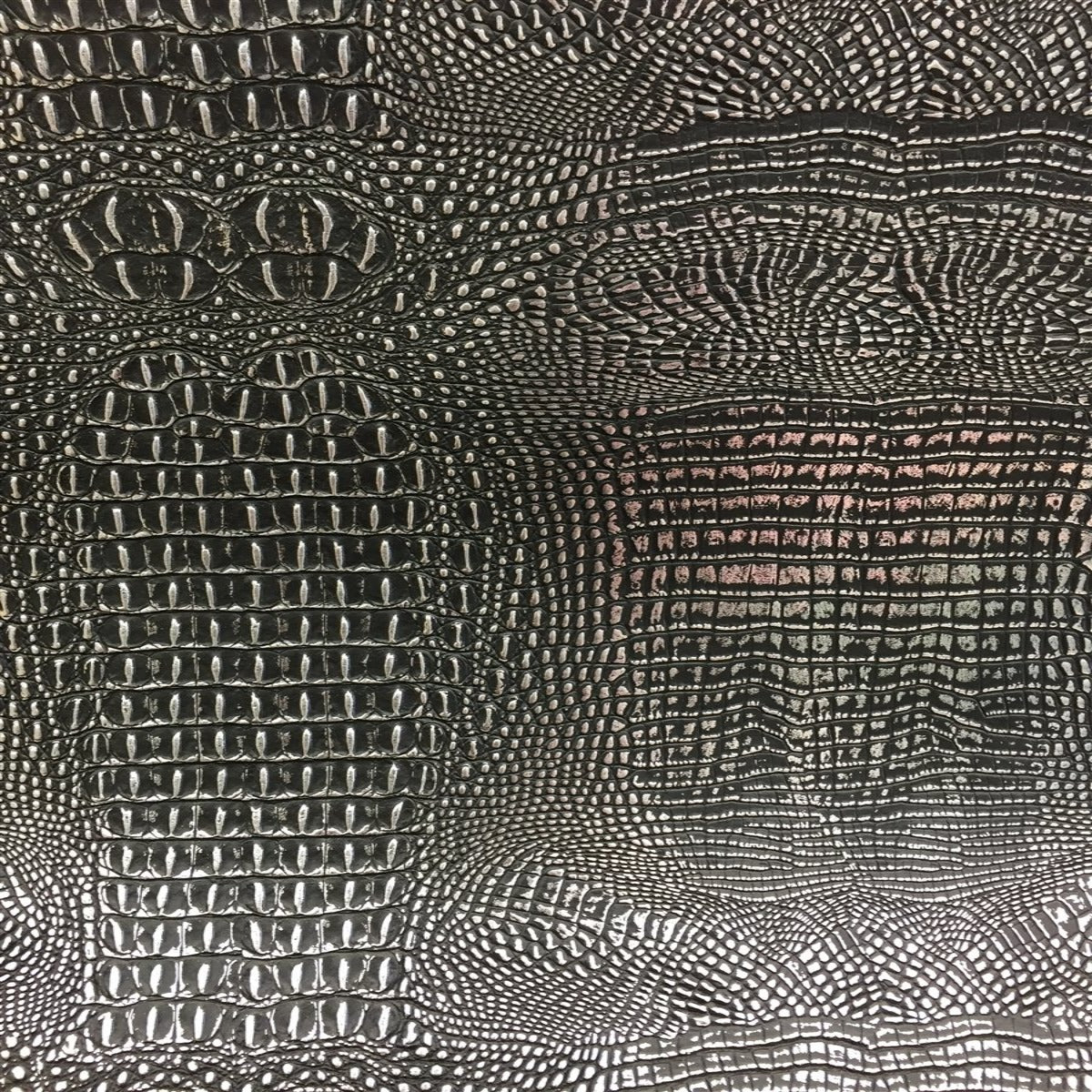 Metallic Faux Gator Vinyl Fabric
