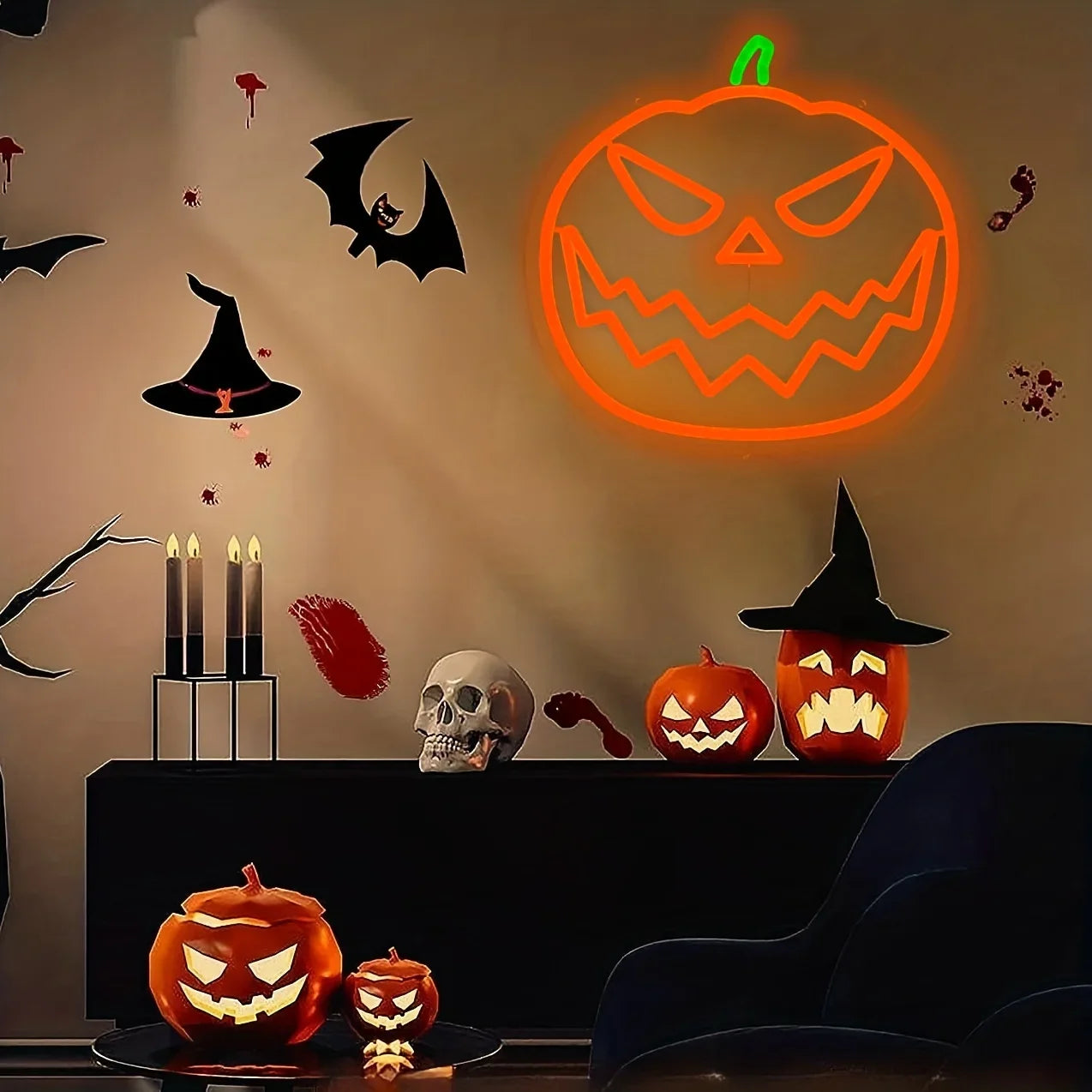 Halloween Decor Neon Sign
