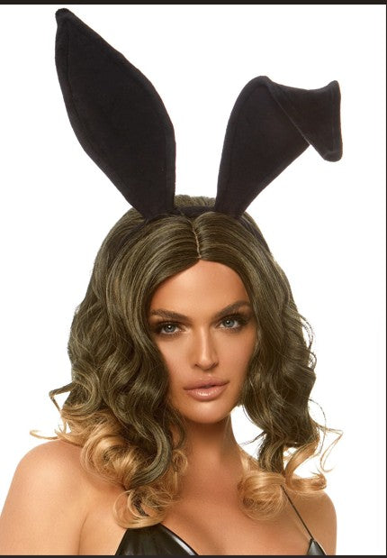 Bendable Velvet Bunny Rabbit Ears - Black    $14.99