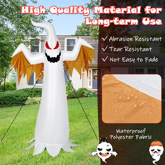 6 Feet Halloween Inflatable Ghost Quick Blow up Halloween Dcor with LED Lights