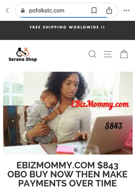 EBIZMOMMY.COM  $843  OBO Offering Payment Plan