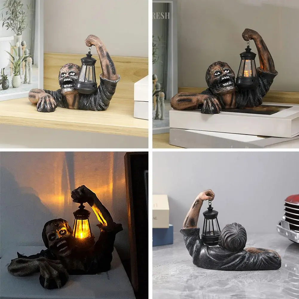 Halloween Zombie Crawling Horror Decor with LED Lights-2
