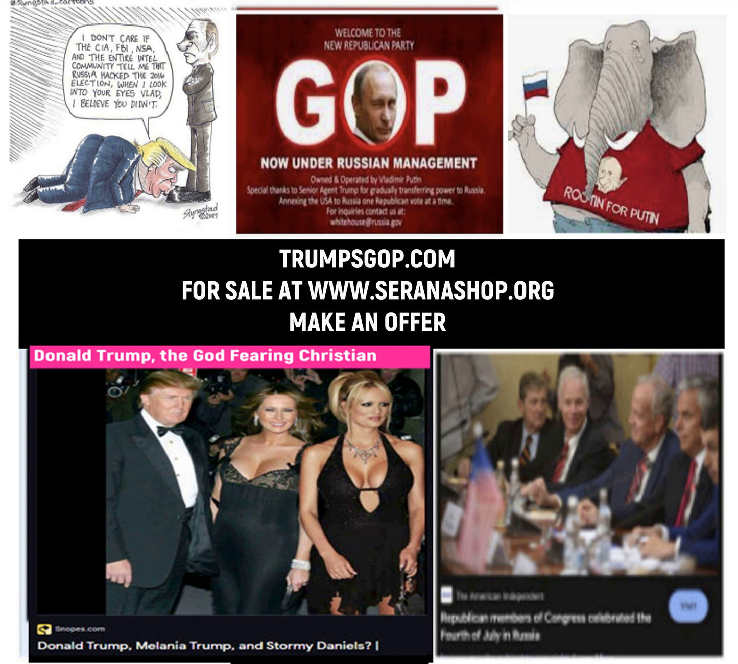 TrumpsGOP.com   $1,995   OBO/Offering Seller Financing - The Cat and Cock Shop
