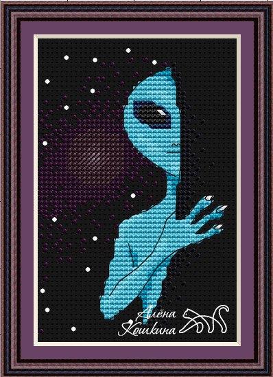 Alien - PDF Cross Stitch Pattern
